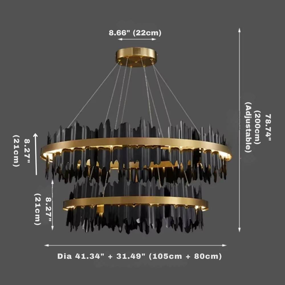 Verda Modern Circular Chandelier  Seus Lighting