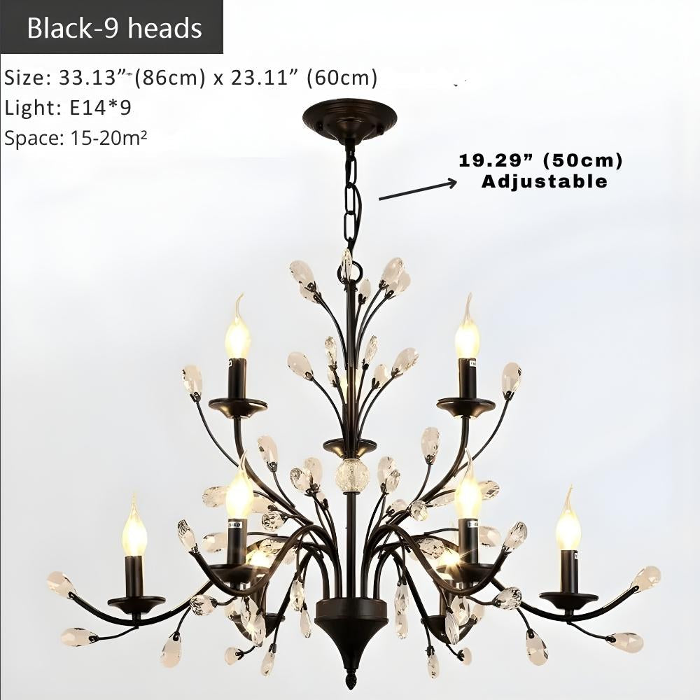 Wrought Iron Chandeliers 6/9 Lights  Seus Lighting
