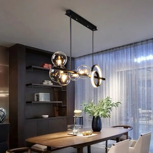 Zelda Modern Linear Bubble Chandelier  Seus Lighting