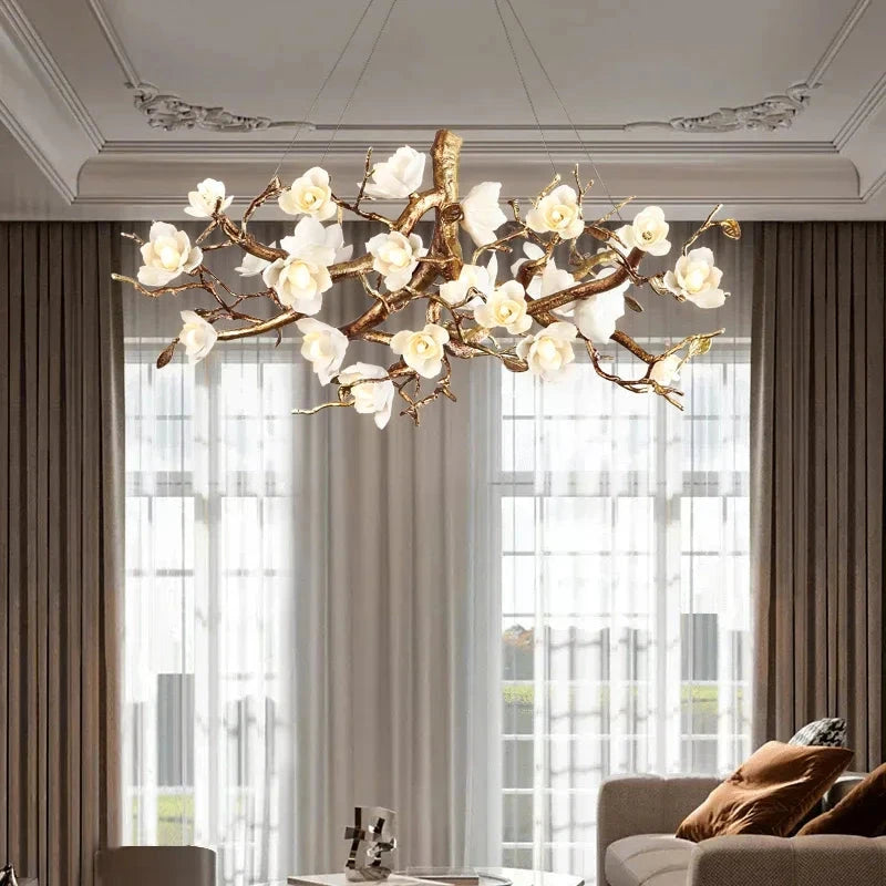 Zenth Vintage Flower Chandelier  Seus Lighting