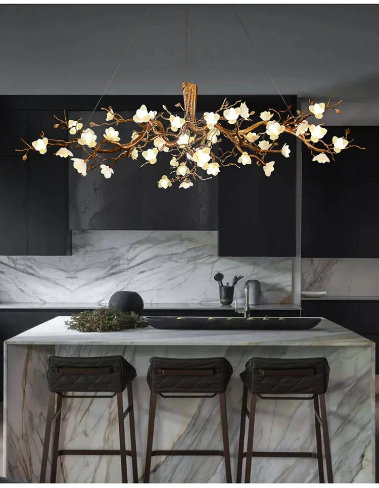 Zenth Vintage Flower Chandelier  Seus Lighting