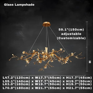 Zenth Vintage Flower Chandelier  Seus Lighting