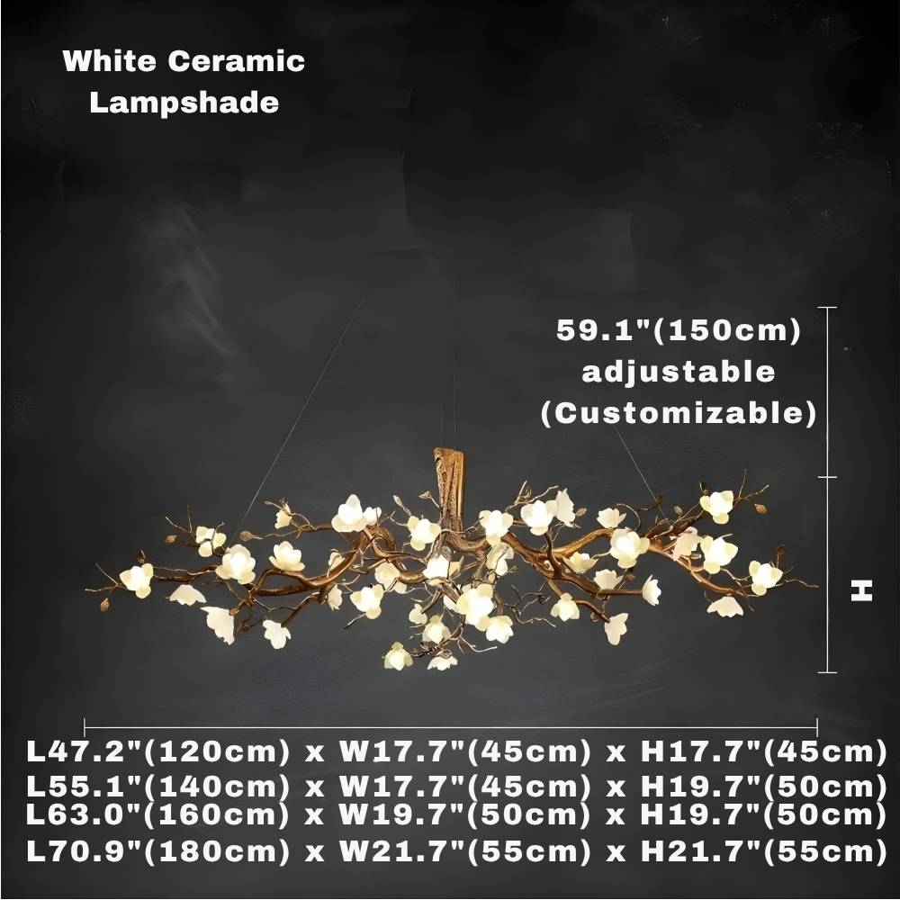 Zenth Vintage Flower Chandelier  Seus Lighting