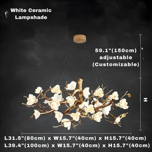 Zenth Vintage Flower Chandelier  Seus Lighting