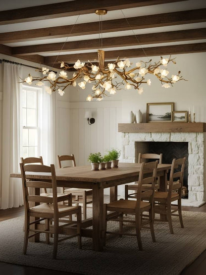 Zenth Vintage Flower Chandelier  Seus Lighting