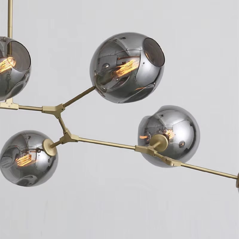 Zentra Black and Gold chandelier 6/7/8/9/10 Lights  Seus Lighting