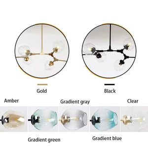 Zentra Black and Gold chandelier 6/7/8/9/10 Lights  Seus Lighting