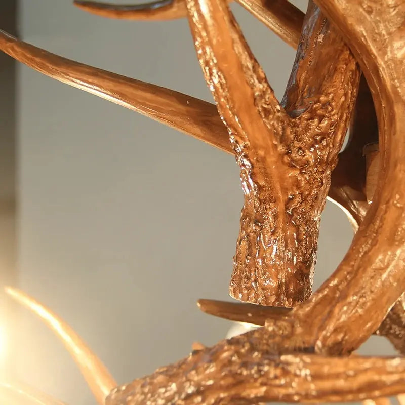 Zoey Resin Moose Antler Chandelier Seus Lighting